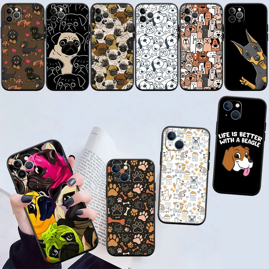 Фото Чехол для телефона TR60 Cute DOG для Motorola Moto Edge 60 60s 70 G86 G56 G54 E14 G04S G45 G54 G64 S30 S50 X30 X40 X50 Ultra Pro Power №3