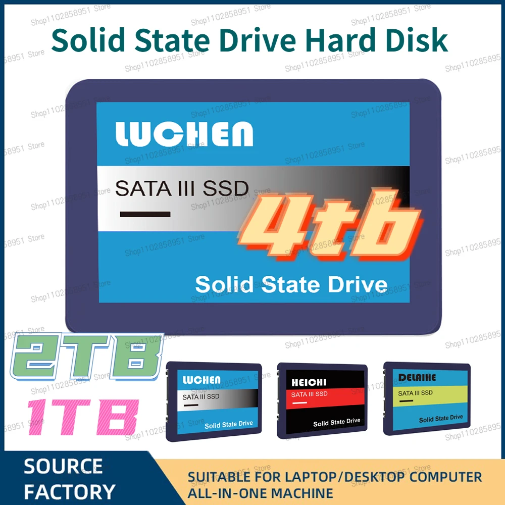 

New 4TB Internal Solid State Drive Hard Disk SSD 2TB 2.5 Inch Sata III SSD Hard Disk for Laptop Microcomputer Desktop ssd sata