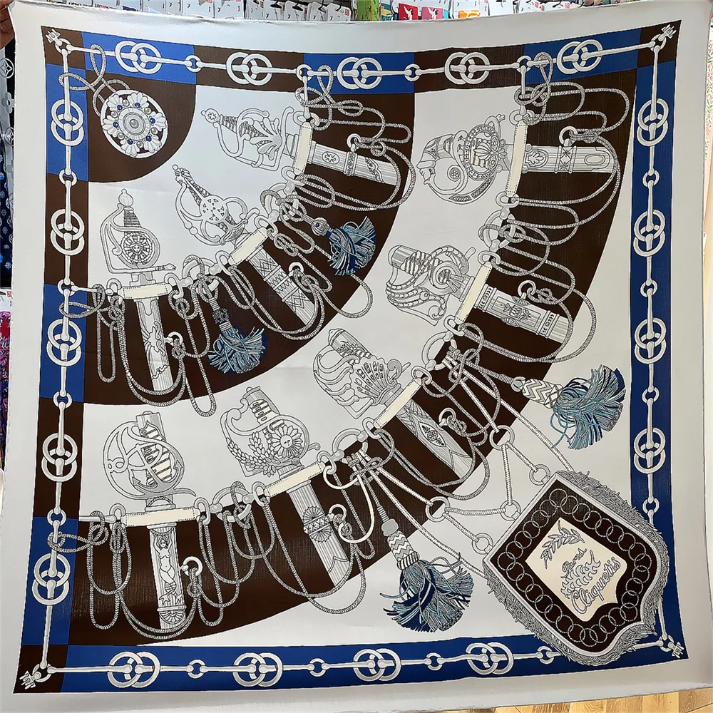 Шелковый кашемировый шарф POBING женские шали ручной работы плетка квадратные