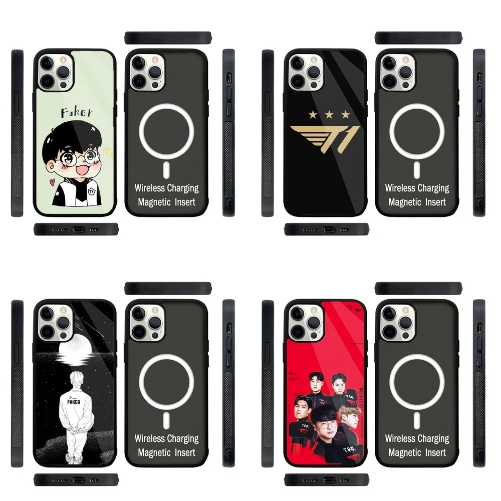 L-LOL SK Telecom T1 Faker чехол для телефона с сильным магнитом IPhone 15 14 13 Pro Max Plus 11 12 мини - Цена: 503