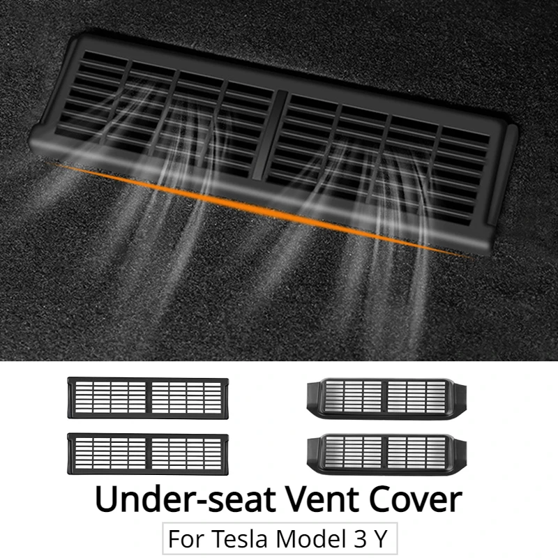 

Under-seat Vent Protection Cover for Tesla Model 3 Y Air Conditioning Air Outlet Mask Anti-dirty Pad Car Interior Accessories