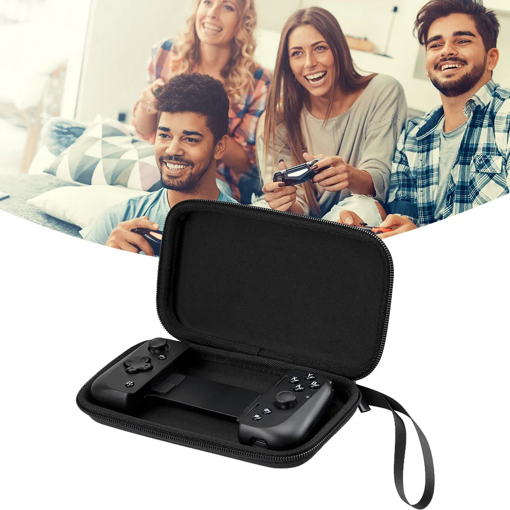 

Handheld Storage Bag with Hand Rope Mobile Gaming Controller Case Anti-scratch Hard Carrying Case Shock Proof for RAZER KISHI V2