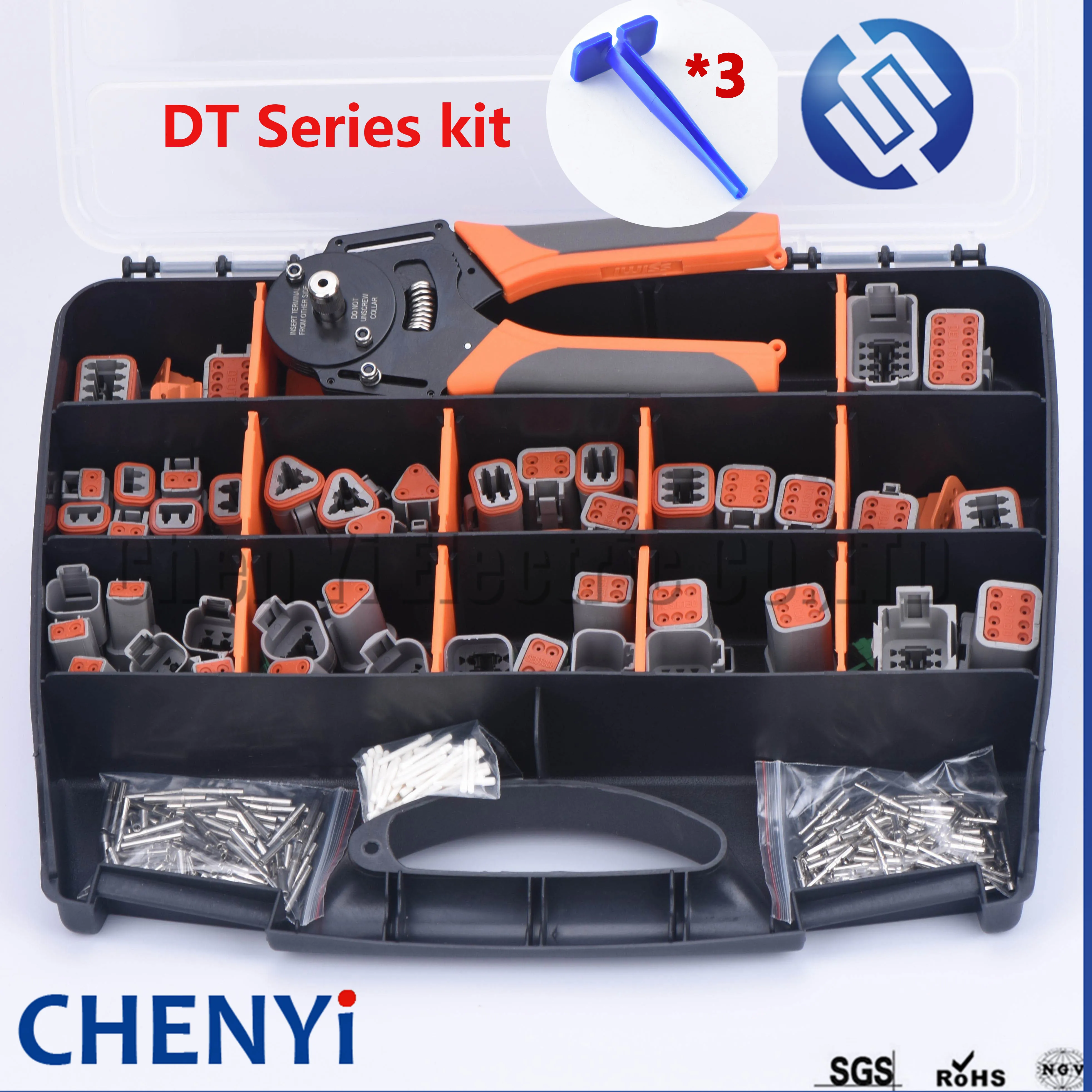 324 шт., набор водонепроницаемых коннекторов серии Deutsch DT, Ремонтный ящик для инструментов Φ/3/4/6/8/12S DT06-2/3/4/6/8/12P с клеммами и плоскогубцами