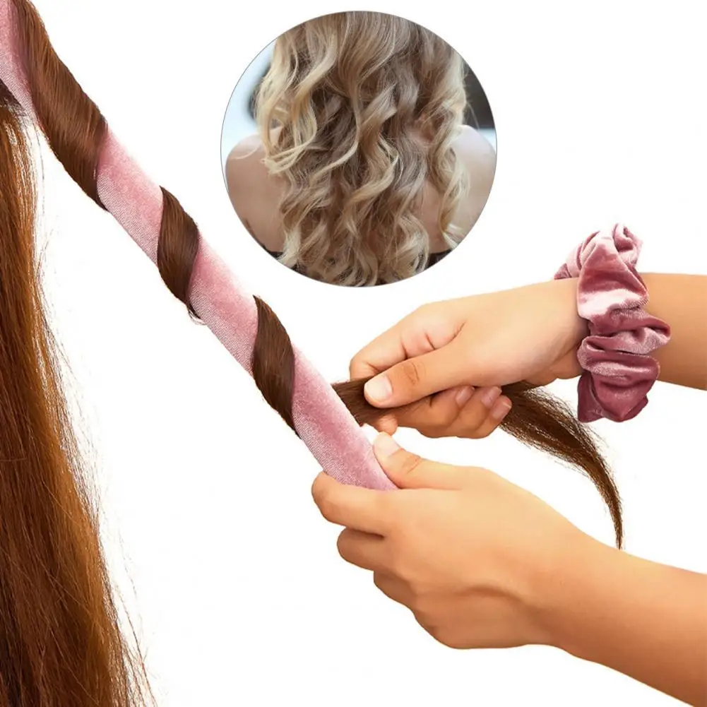 Hail Rolling Tool Delicate Curling Rod Headband Lazy Silk Ribbon Reusable Soft Hair Curling Ribbon