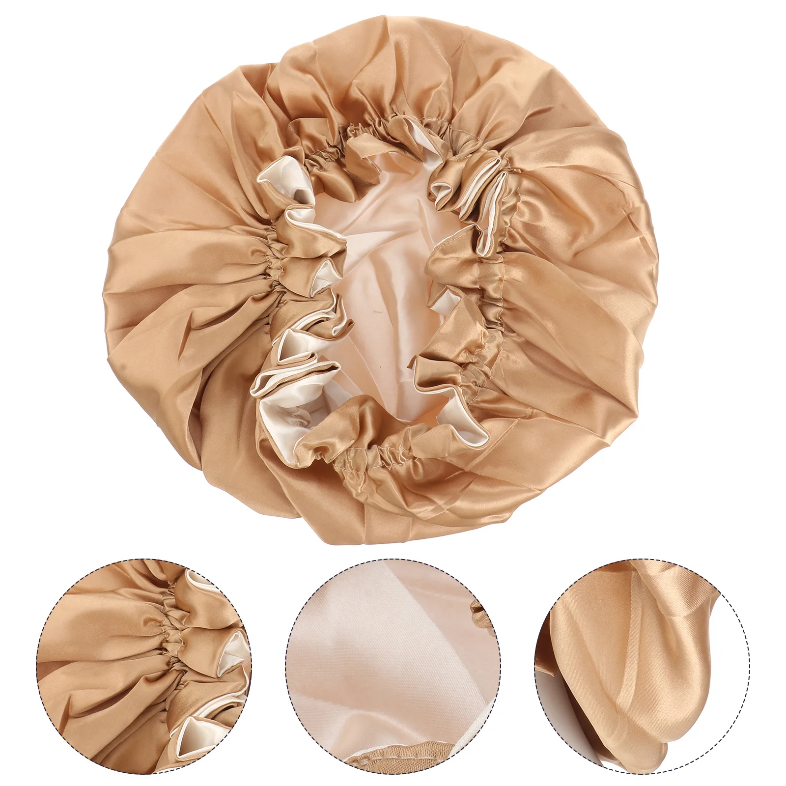 

Bonnet Hair Sleeping Satin Cap Silk Women Adjustable Curly Night Hat Caps