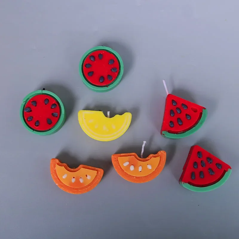 Силиконовая форма для свечей из серии арбуз сделай сам фруктов ручной работы