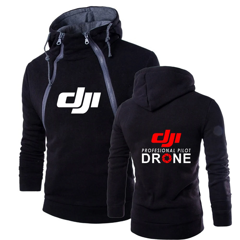 

2022Spring and AutumnDJI Professional Pilot Drone Leisure Men PulloverHoodie HoodedSweatshirt Tracksuit Warm Slim Customize Tops