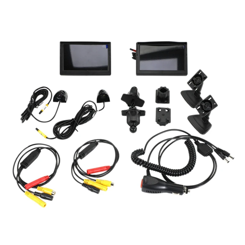 

5-дюймовый AHD левый правый боковой монитор парковки заднего хода помощник мониторинга слепых зон помощь при смене полосы движения