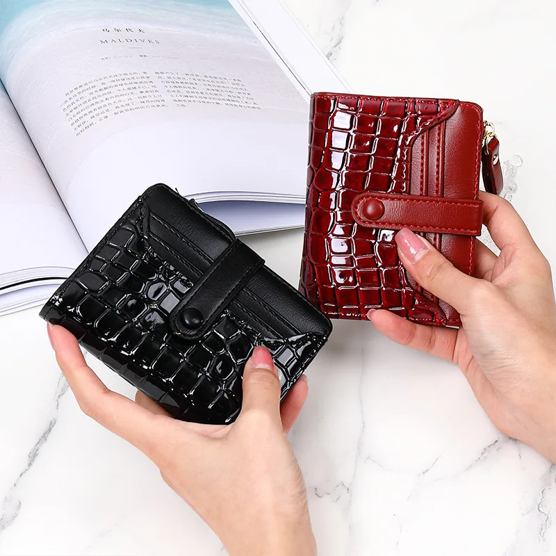 Fashion 2022 New Women's Wallet Korean Version Trend Personality Multifunctional Solid color Stone Pattern Coin Purse Wallet