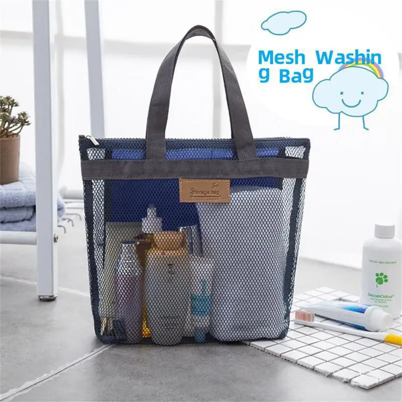 

Kids Toy Beach Bag Travel Large Capacity Mesh Nylon Cosmetic Bag SPA Bags Storage Bag For Towels Makeup Bag Sundries Organizers