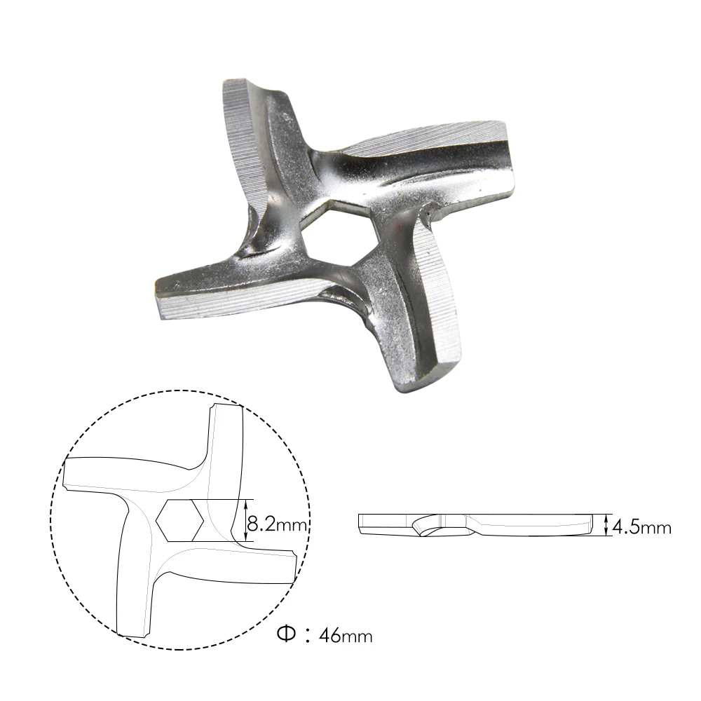 10 шт. лезвие мясорубки MS- 0926063 Мясорубка для Moulinex Polaris Vitek Scarlett MDP-07C Запасные части