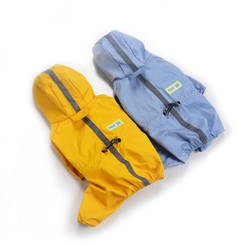 Дышащий дождевик для собак светоотражающая водонепроницаемая одежда на 4 лапы
