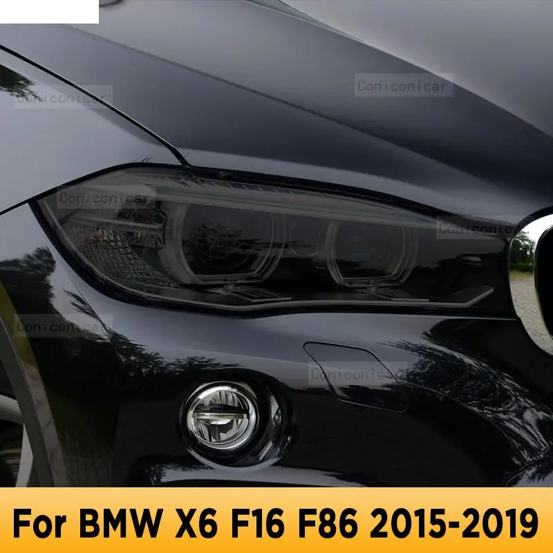 

Для BMW X6 F16 F86 2015-2019 Автомобильная внешняя фара с защитой от царапин передняя лампа ТИНТ фотолампа аксессуары для ремонта стикер