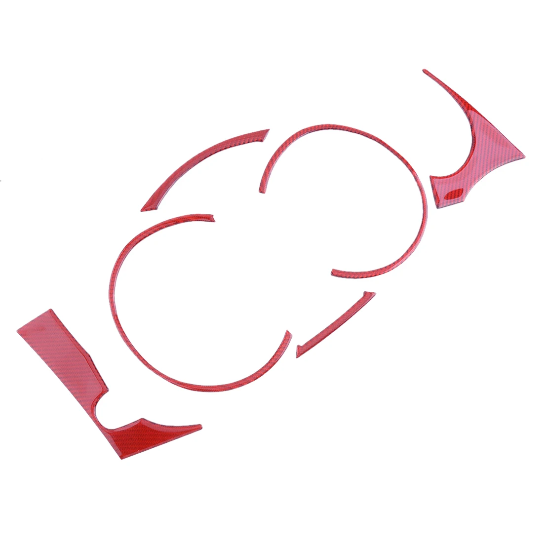 

6 шт., автомобильные наклейки из углеродного волокна для Mitsubishi Lancer 2008 2009 2010 2011 2012-2015