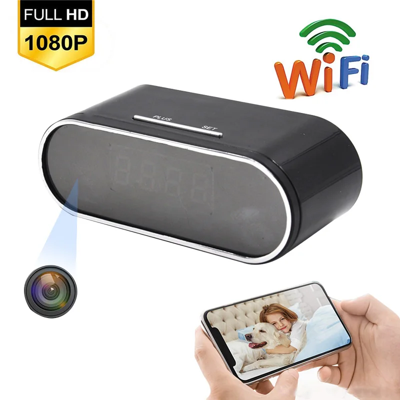 

Mini Clock Camera Wireless WIFI Time Alarm Camcorder Watch 1080P IP/AP Security Night Vision Motion Sensor Remote Monitor Micro