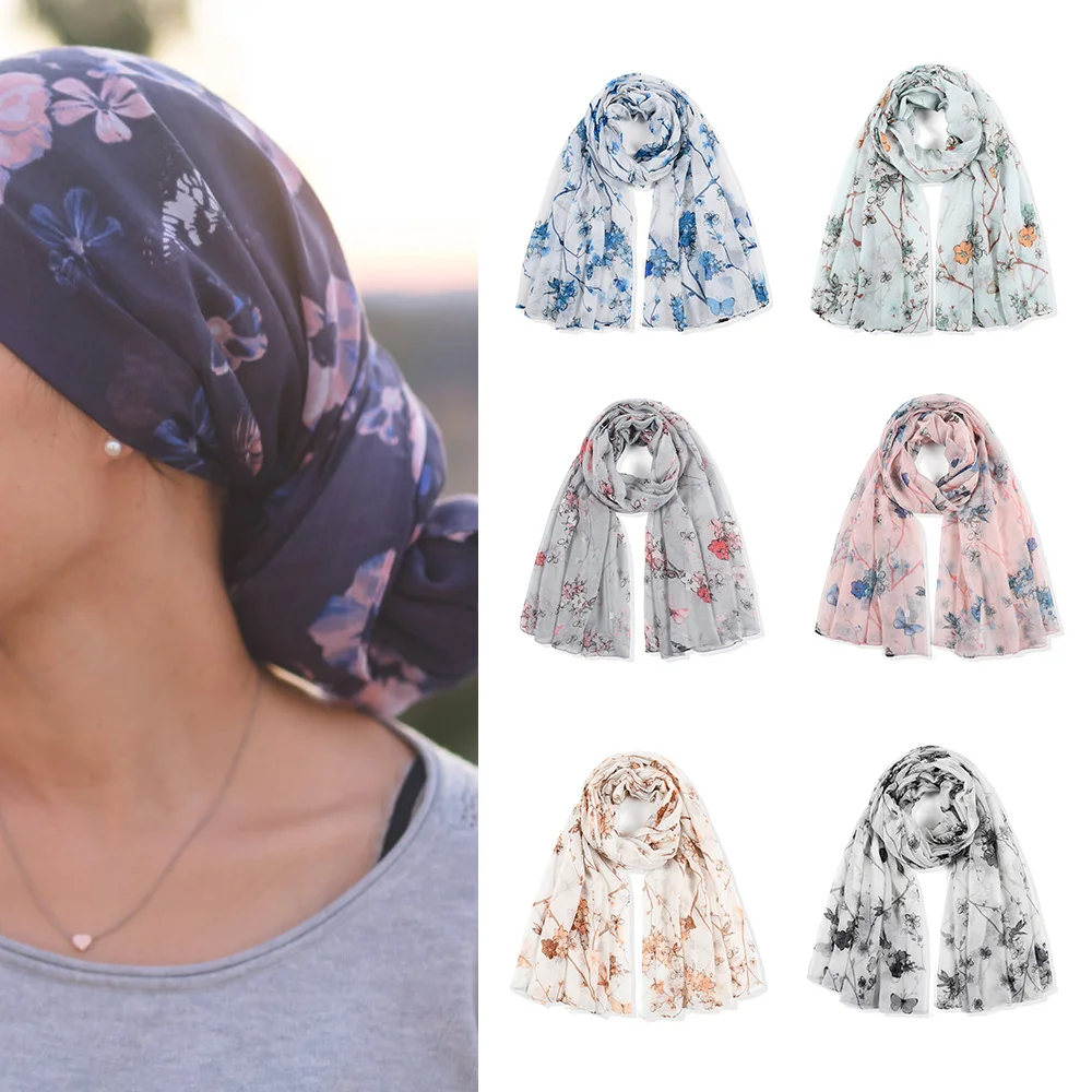 

Мягкая длинная головная повязка, женский длинный шарф, модные шарфы, солнцезащитные Шали, женские шарфы и повязки, Легкий головной шарф A66