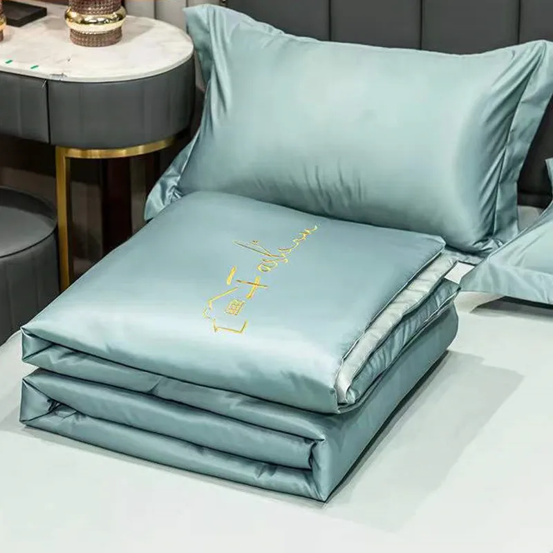 Двухстороннее Студенческое Одеяло летнее одеяло однотонное тонкое хлопковое