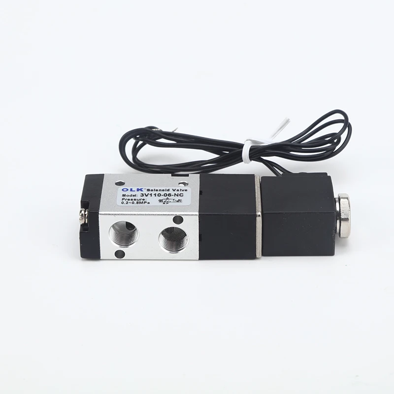 3V110-06 G1/8 &quotэлектронное управление DC12V DC24V AC110V AC220V NC с одной головкой 2P 3W