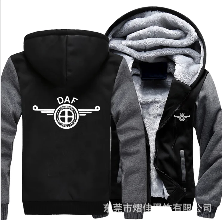 

2022 NEW For DAF of Anarchy chaos fleece cotton coats Liberalism winter zipper Print Mens Hoodies Jacket MC Thicken Sweaterwear