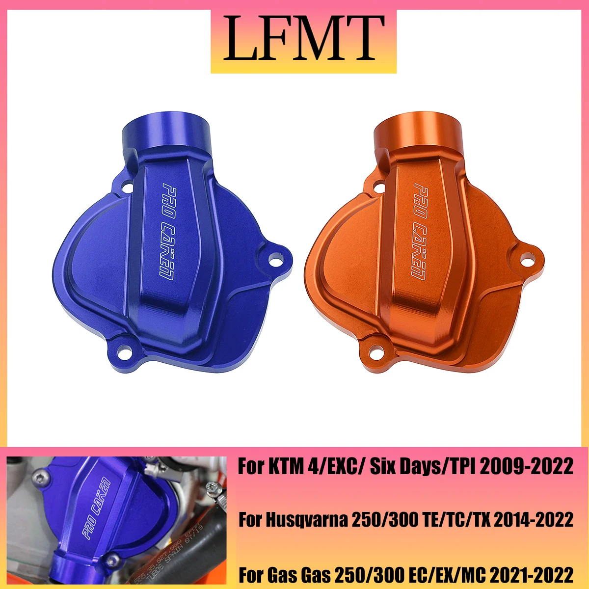 LFMT мотоциклетный двигатель с ЧПУ защитная крышка выхлопной системы для KTM 250 300 XC