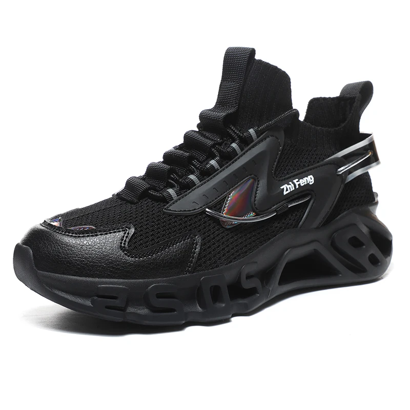 

Lightweight Running Shoes Men Chunky Sneakers Zapatillas Hombre Cushioning Rubber Platform Casual Sports High Quality Footwear