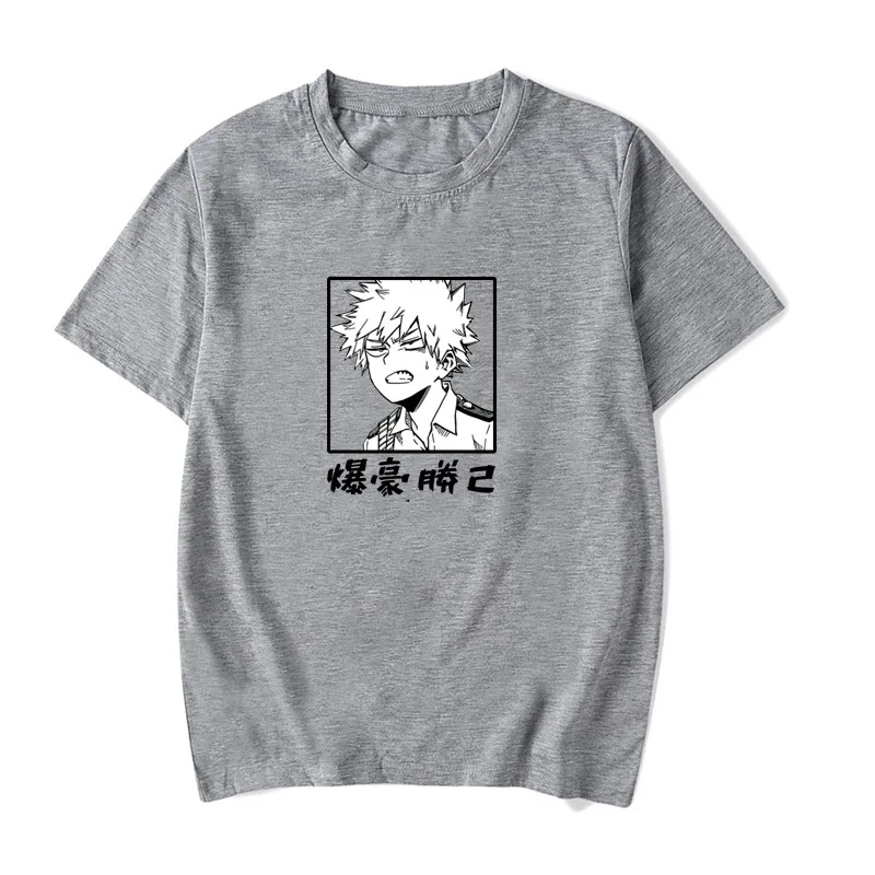 Футболка с рисунком японского аниме Моя геройская академия Bakugou Katsuki Летние