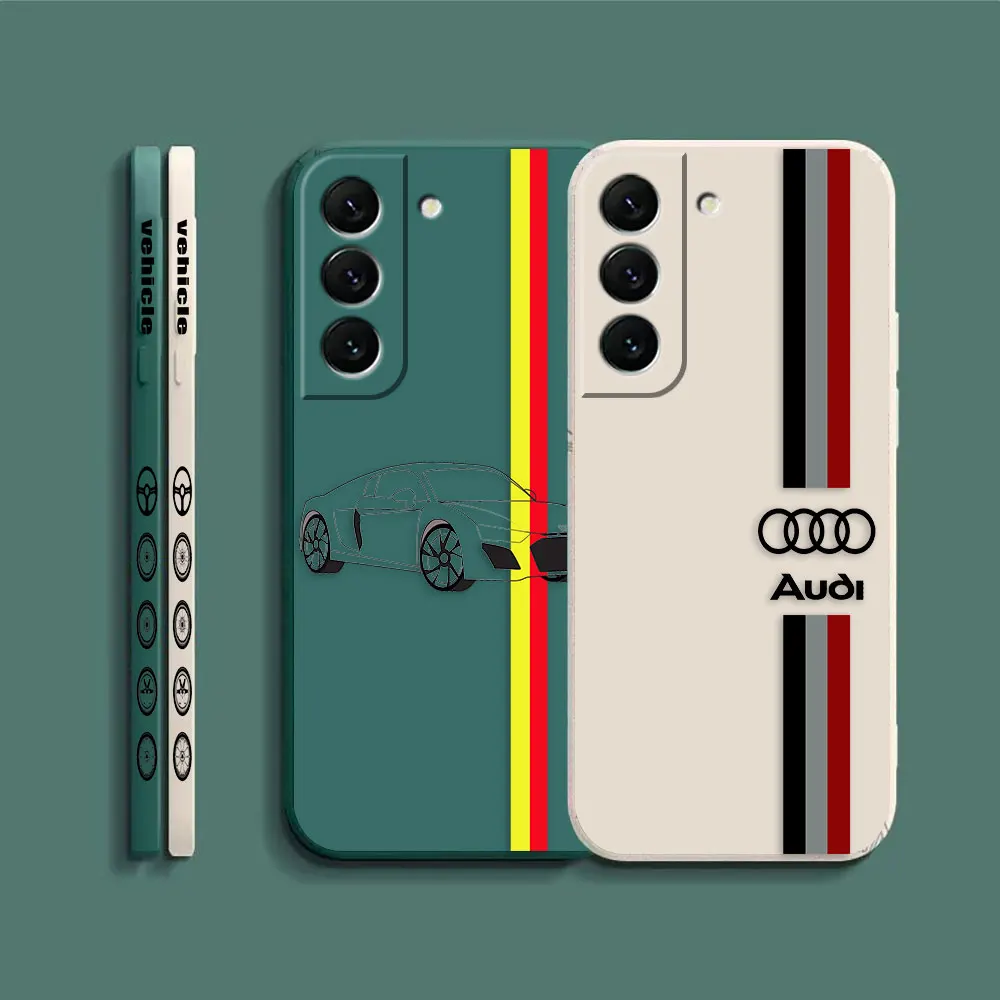 Case For Samsung Galaxy S23 S22 S21 S20 FE S11 S11E S10 S10E S30 Ultra Plus 4G 5G Case Funda Cqoue Shell A-Audi Luxury Brand Car