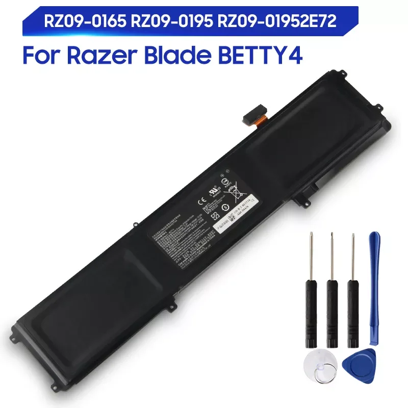 

NEW2023 Original Replacement Battery For Razer Blade RZ09-0165 RZ09-0195 RZ09-01952E72 Betty4 RZ09-0165 Genuine Laptop Battery 6