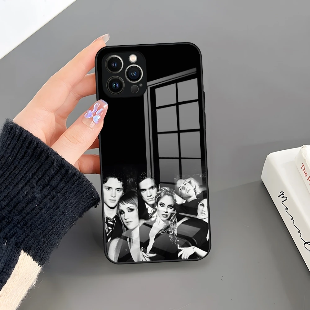 Чехол для телефона Rbd Rebel de закаленное стекло iPhone 15 Pro Max 14 13 12 Mini 11 X XR XS 8 7 Plus SE задняя