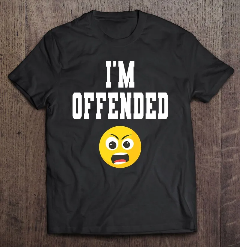 

Футболка мужская оверсайз смешная с надписью «I'm offend»