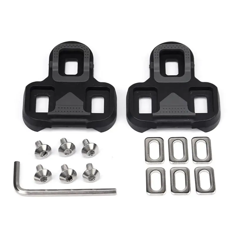 

Rrskit Bicycle Pedal Cleats Set Road Bike Self-Locking Plate For KEO Ultralight Cycling Pedal Shoes Cleat Floating For Look