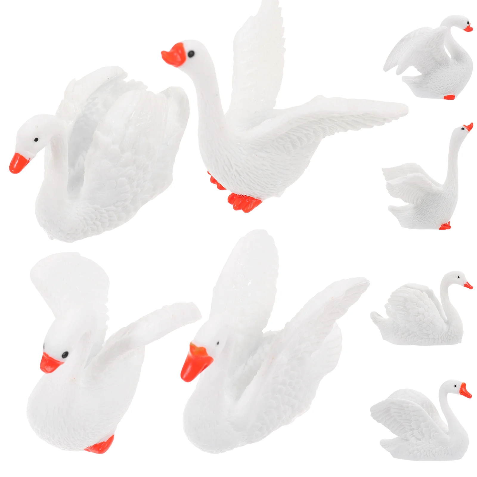 

Swan Resin Miniature Mini Ornaments Crafts Micro Landscape Decoration Decor Statue Bonsai Craft Figurine