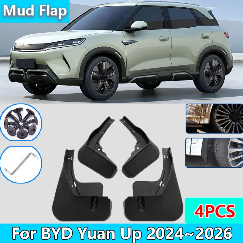 Фото Для BYD Yuan Up 2024 2025 2026 ABS автомобильные брызговики брызговики брызговики передние и задние колеса автоаксессуары 4 шт. №1