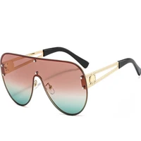 2022fashionable new connected metal frame uv resistant female high end glasses travel driving essential uv400 brand sunglasses