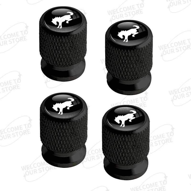 

Алюминий для Ford Bronco Logo ST Line Focus Fiesta EcoBoost Hybrid 4 шт. Автомобильный декор, колпачки для клапанов шин, крышка штока, аксессуары