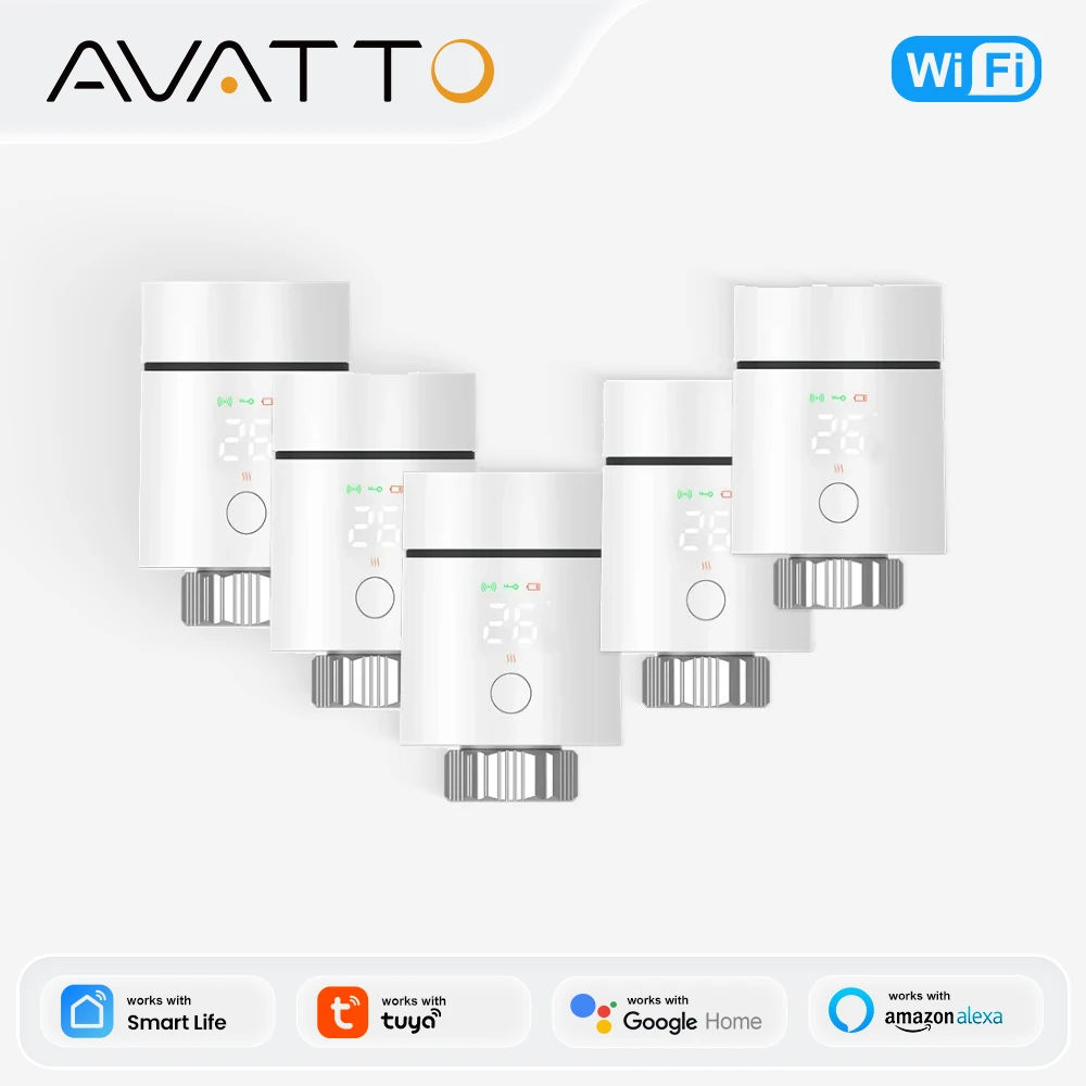 

AVATTO ZigBee 3.0 Smart TRV Термостатический клапан для радиаторов