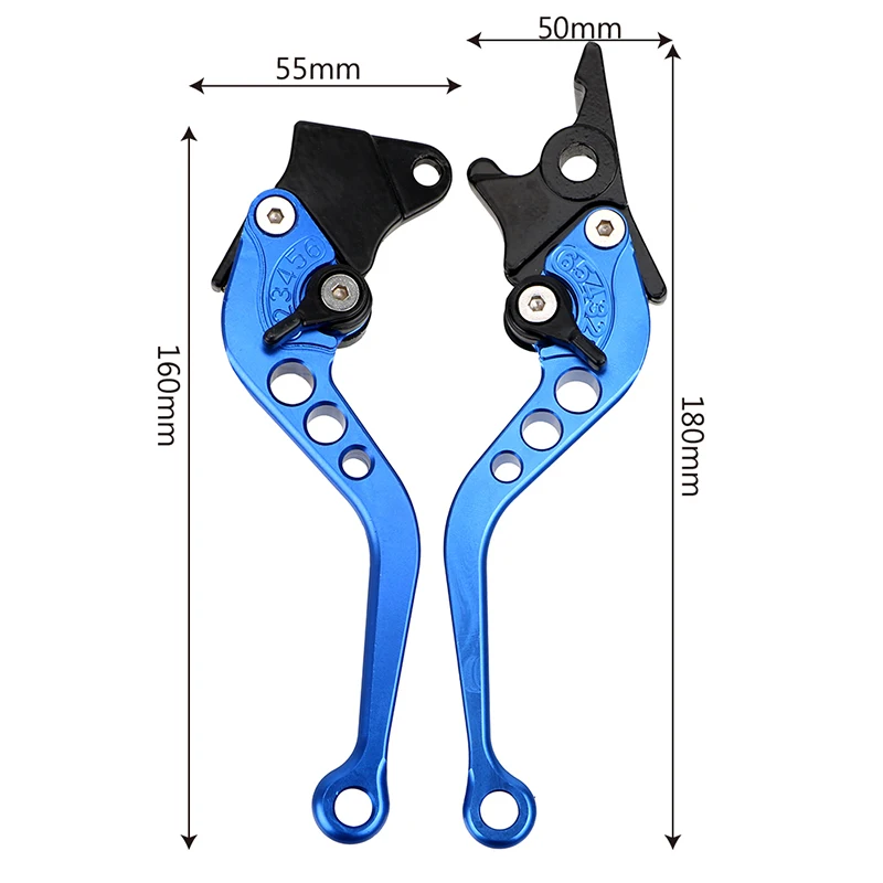 1 пара универсальная ручка для тормоза и сцепления мотоцикла |