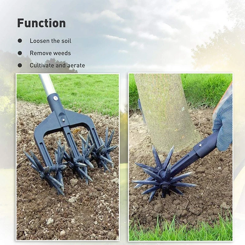 

Rotary Cultivator Tool Garden Soil Scarifier Turfing Tool Lawn Scarifier Garden Scarifier Rotary Tiller Scarifier Artifact