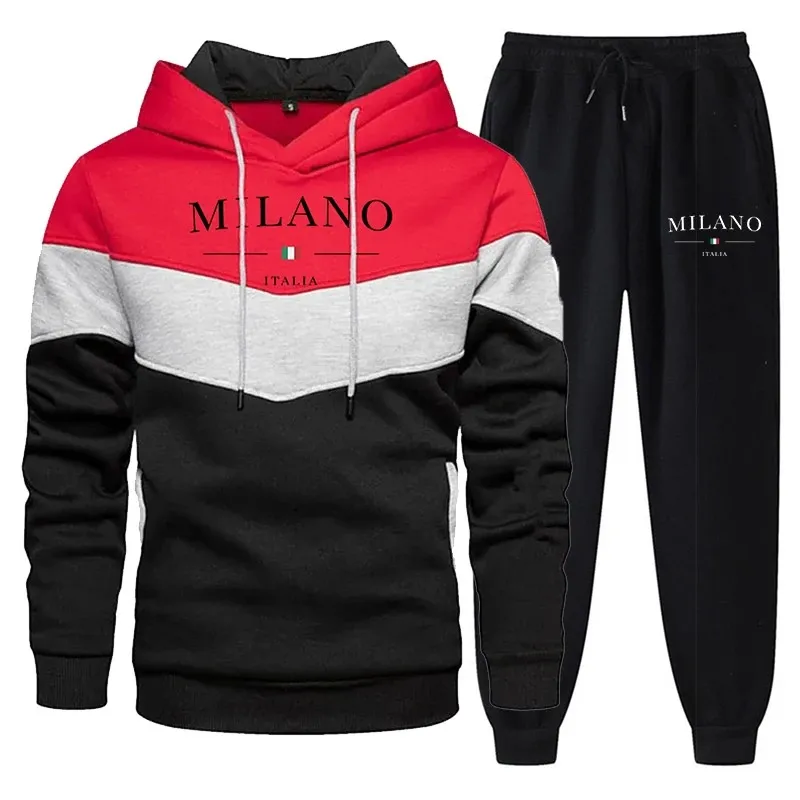 Мужской комплект спортивной одежды из свитшота и брюк