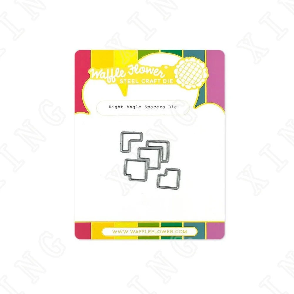 

Right Angle Spacers 2022 New Metal Cutting Dies Scrapbook Diary Decoration Stencil Embossing Template Diy Greeting Card Handmade