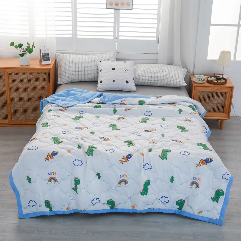 

Летнее одеяло из хлопка, промытое водой