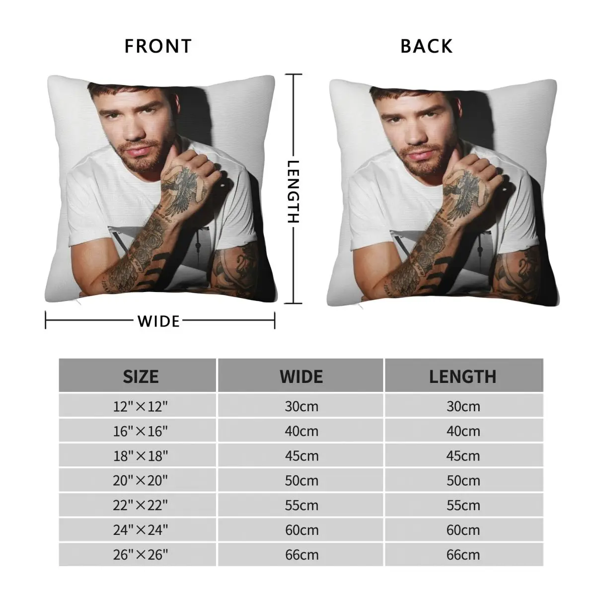 Наволочка Liam Payne мягкий полиэстер чехол для подушки декор наволочка домашний