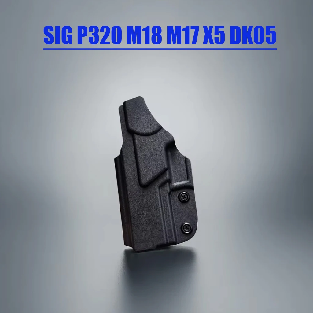 Фото Тактическая кобура Kydex для пистолетов Sig P320 M18 M17 X5 DK05, правосторонняя, на пояс, держатель для пистолета, тактические аксессуары №1