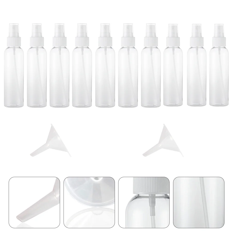 

24pcs 100ml Plastic Spray Bottles Refillable Cosmetic Bottle with Funnels
