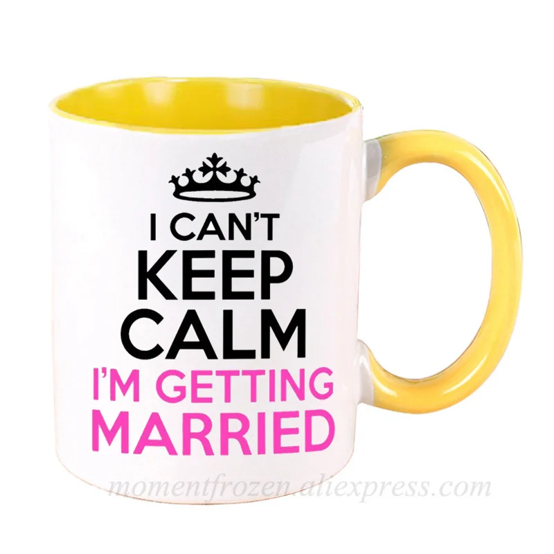 

Married Wedding Mugs Tea Milk Cocoa Coffee Mugen Travel Cups Drinkware Teaware Tableware Coffeeware Bride Groom Engagement Gifts