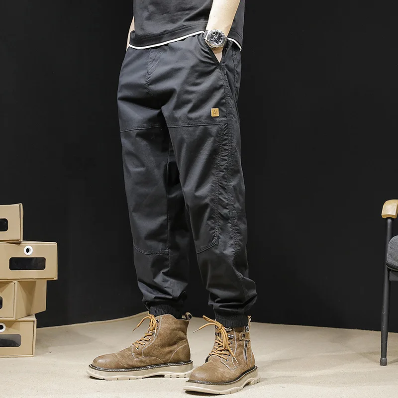 

Men's Cargo Pants Loose Large Black Casual Quick Drying Winter