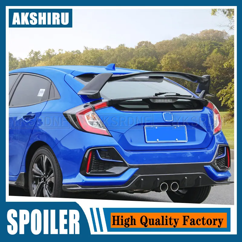 

For Honda Civic 2016 2017 2018 2019 2020 10th Gen FK7 Hatchback Rear Spoiler Type-R Style Tuning Roof Wing Trunk Lip Decoration