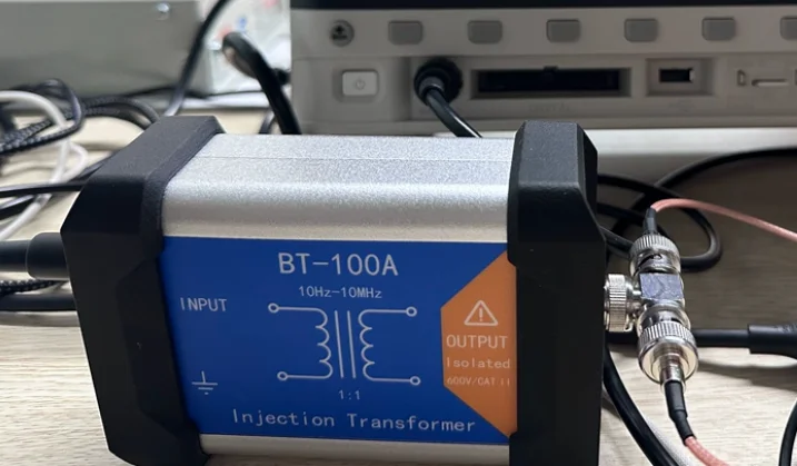 Фото Трансформатор для введения сигналов BT-100, тестирование по схеме Боде, анализ цепи питания №1