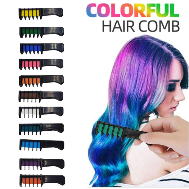 S Hair Mascara Hair Dye With Comb New Design Temporary Crayons For Hair Color Chalk For Hair Color Women Salon Beauty