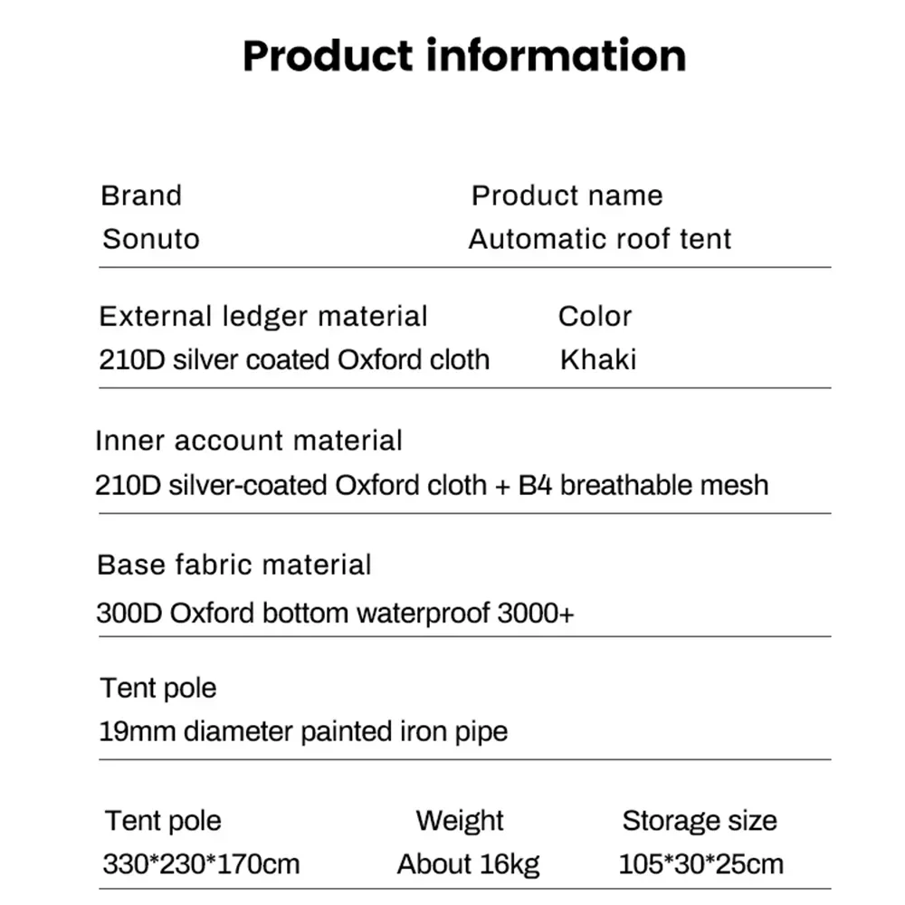 Автоматическая водонепроницаемая семейная палатка-брезент Sonuto 6 человек